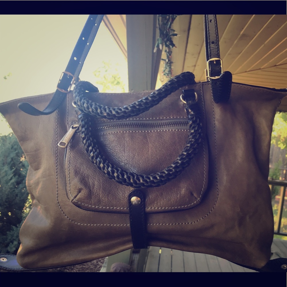 Gryson satchel Leather Bag, preowned